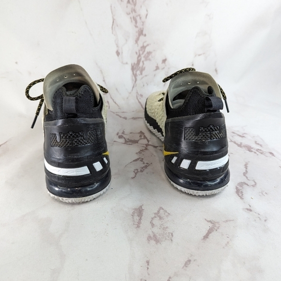 Nike LeBron 18 Lakers Home Mens 14 CQ9283-100 Amarillo Gold White Sneaker Shoe main image 11